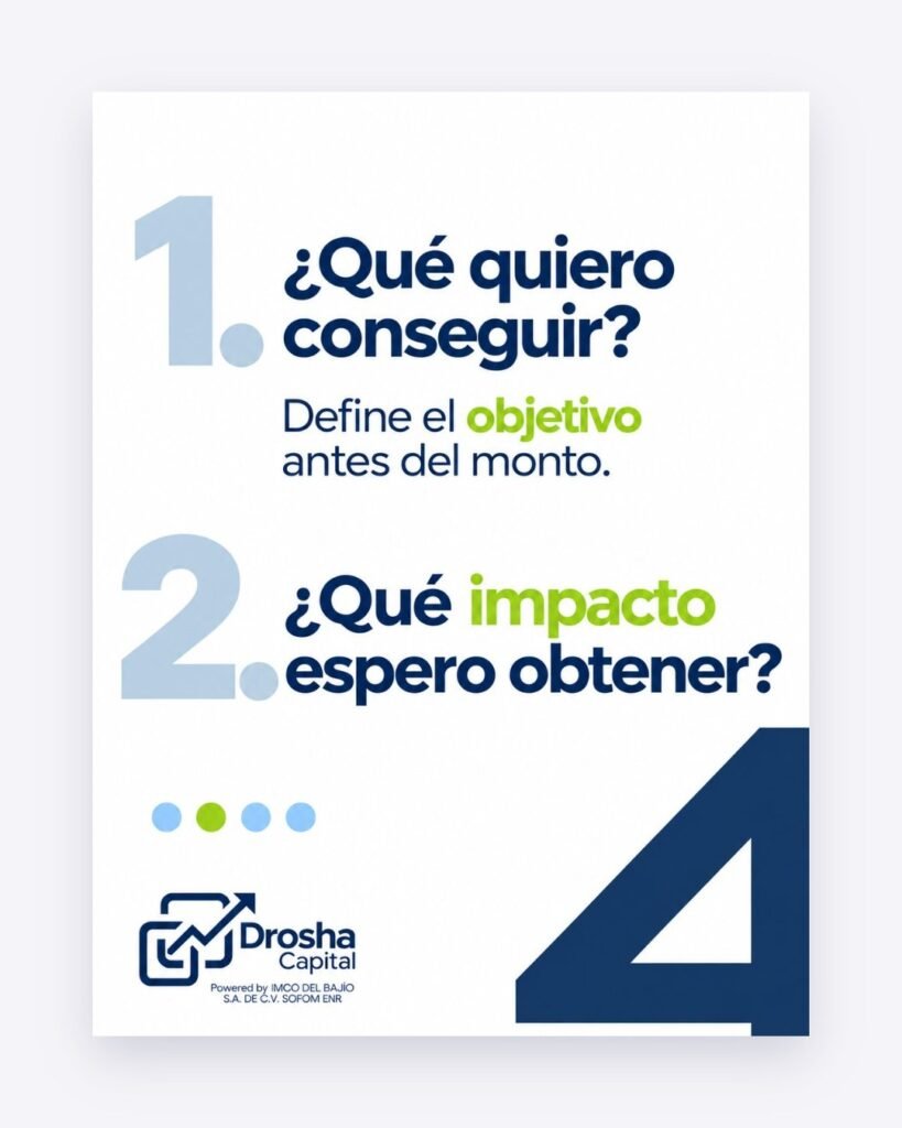 Drosha Capital: pieza ¿Qué quiero conseguir?