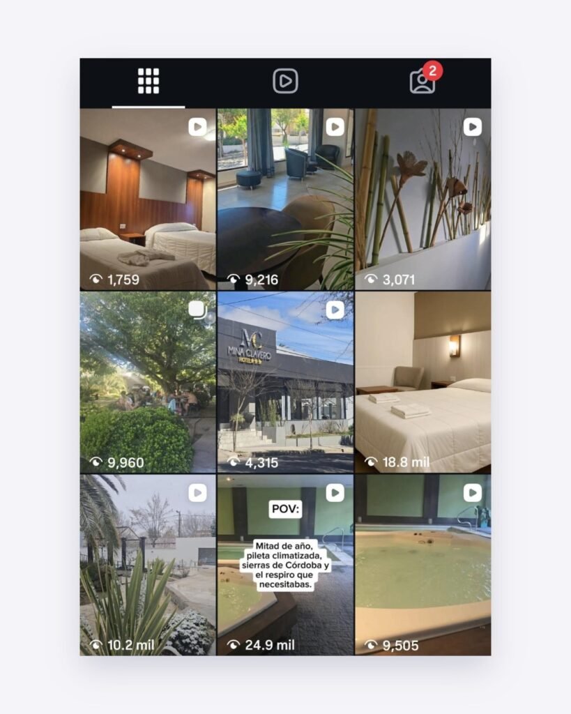 Hotel Mina Clavero: feed de Instagram
